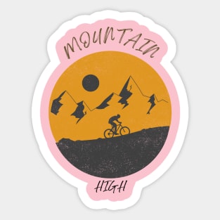 Mountain high Sticker